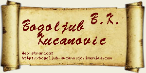 Bogoljub Kucanović vizit kartica